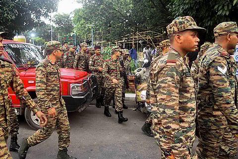 Army takes up dismantling of TMC protest stage