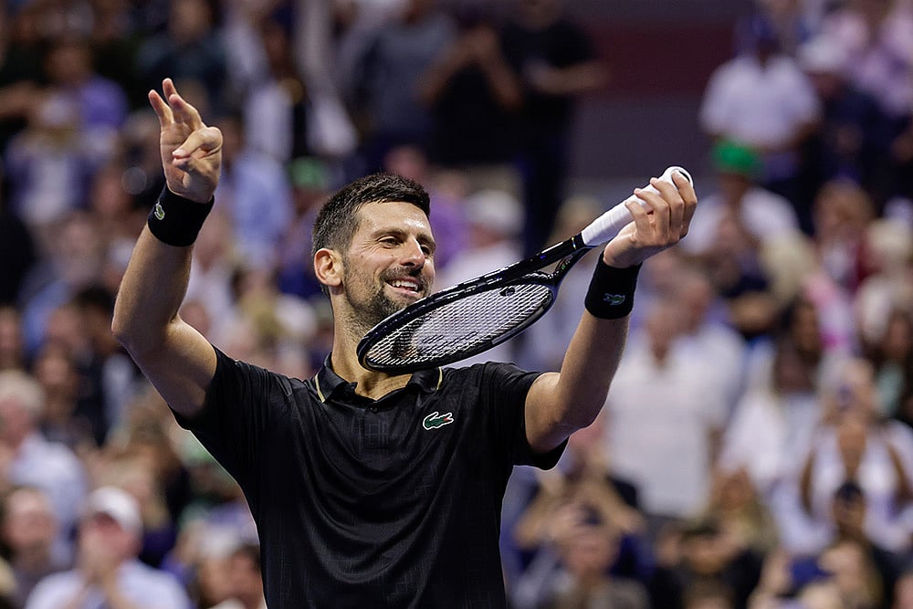 | Photo: AP/Adam Hunger : US Open Tennis Championships: Novak Djokovic vs Jan-Lennard Struff