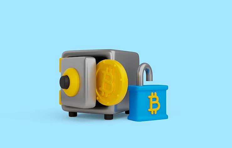 Crypto safe with Bitcoin lock
