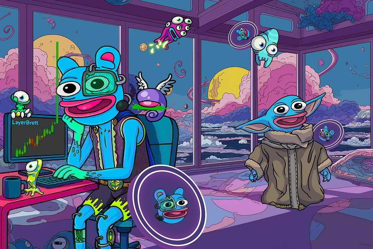 Pepe Coin and Layer Brett Logo