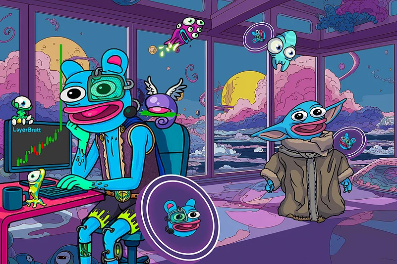 Pepe Coin and Layer Brett Logo