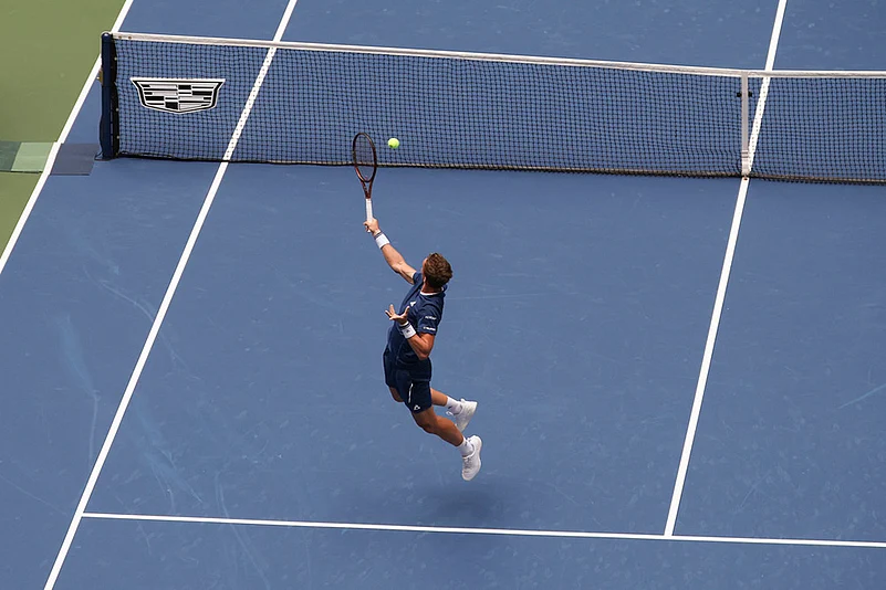 US Open Tennis 2025 quarterfinal match Carlos Alcaraz vs Jiri Lehecka_7