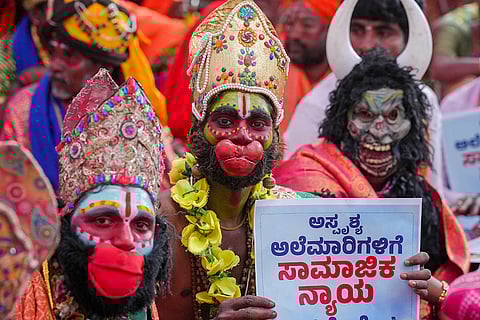 Nomads protest in Bengaluru