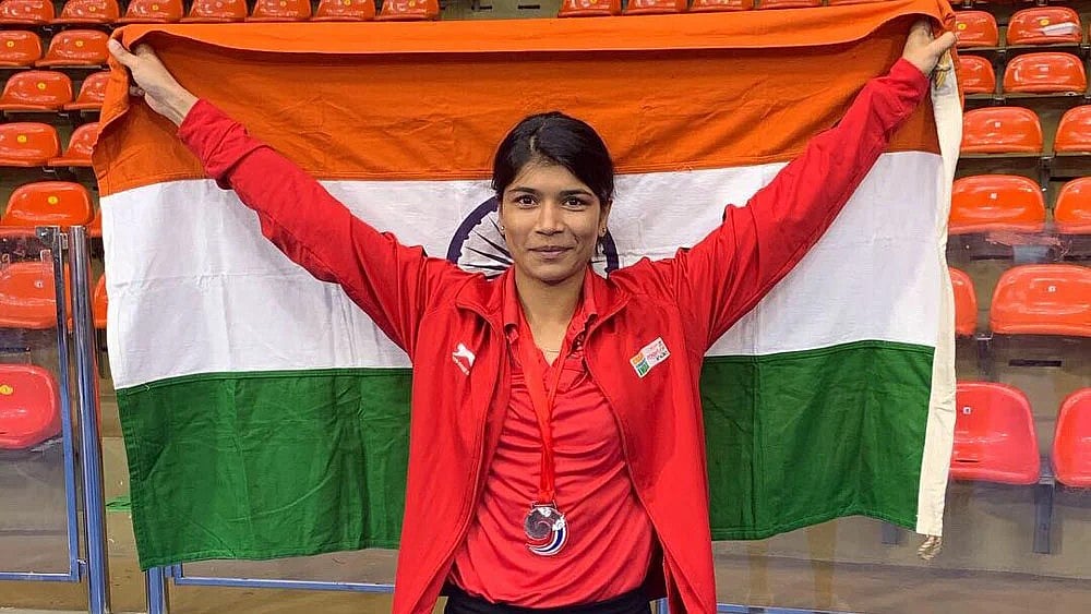 | Photo: File : File photo of Indian boxer Nikhat Zareen.