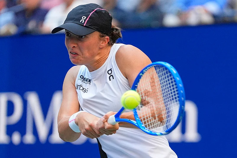 US Open Tennis 2025 quarter-final match Amanda Anisimova vs Iga Swiatek_10