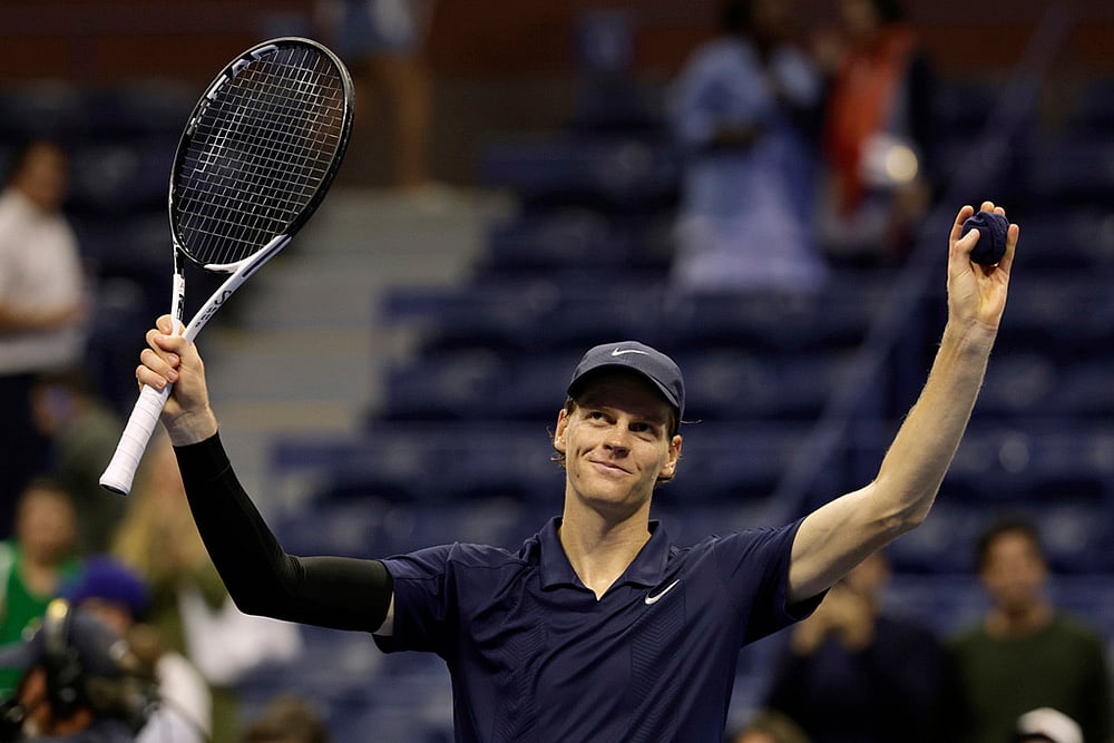 | Photo: AP/Adam Hunger : US Open 2025: Jannik Sinner vs Lorenzo Musetti