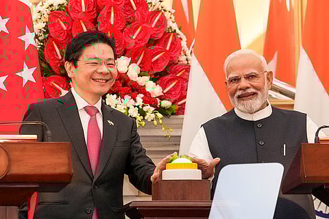 PM Modi during joint press statement