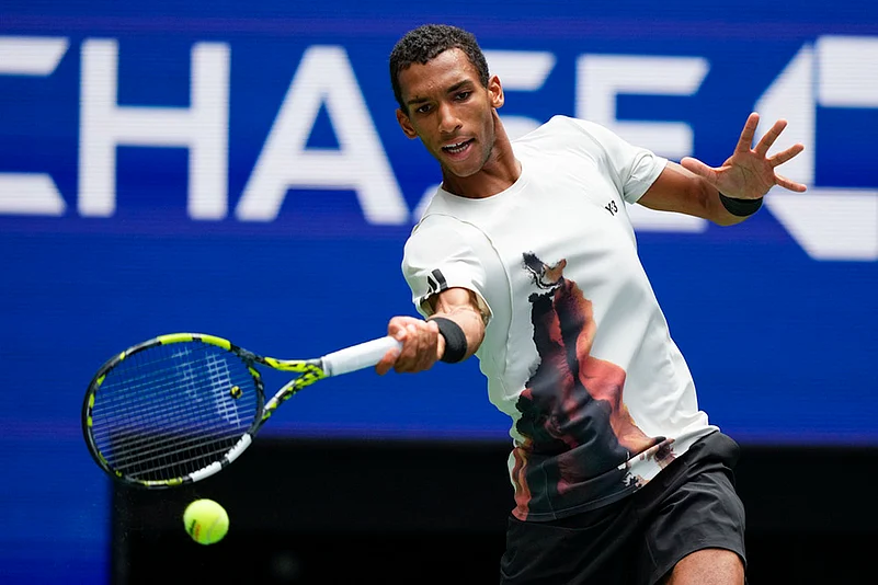 US Open Tennis 2025 quarter-final match Felix Auger Aliassime Vs Alex De Minaur_4