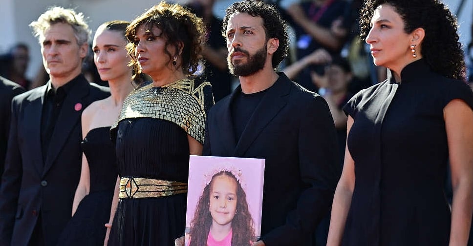 AFP : The film's team on the Venice red carpet
