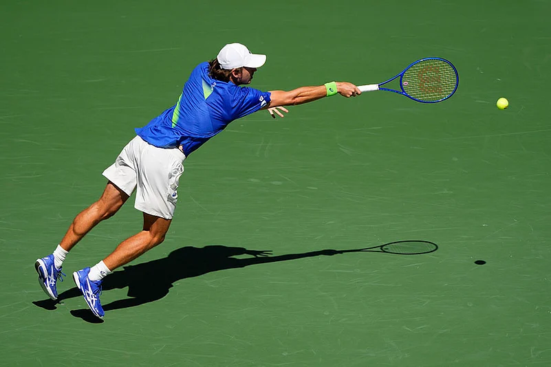 US Open Tennis 2025 quarter-final match Felix Auger Aliassime Vs Alex De Minaur_7