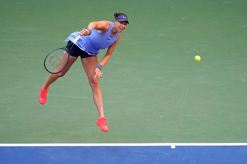 US Open Tennis 2025 quarter-final match Amanda Anisimova vs Iga Swiatek_6