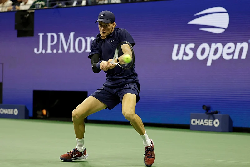 US Open Tennis 2025 quarter-final match Jannik Sinner vs Lorenzo Musetti_6