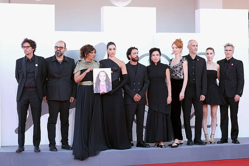 The films team at the Venice photo call