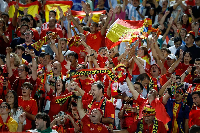 UEFA FIFA World Cup 2026 European qualifiers Match Bulgaria vs Spain_spains fans