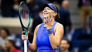 File : File photo of US Open 2025 finalist Amanda Anisimova.