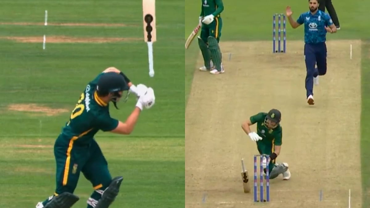 X/ ECB : Tristan Stubbs Survives Near Hit-Wicket As South Africa Beat England At Lord’s - Watch Video