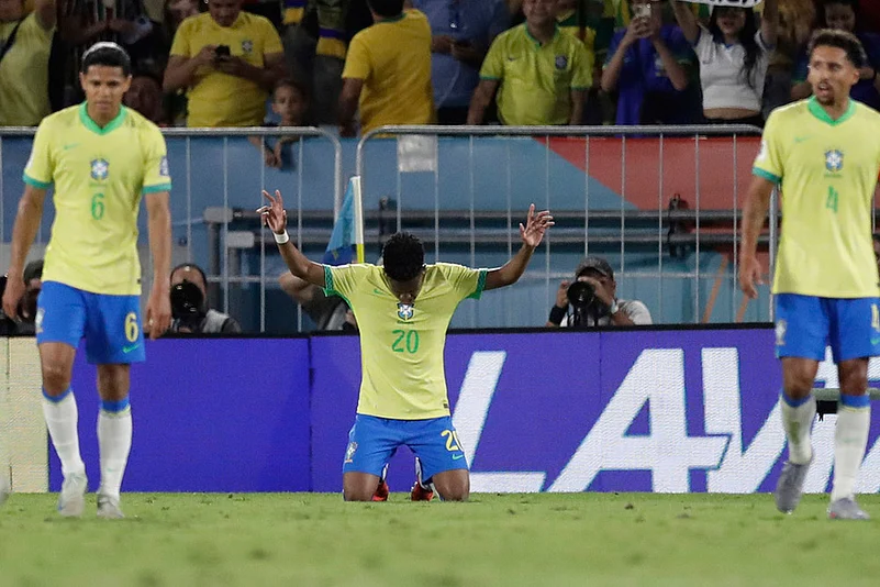 FIFA World Cup 2026 Qualifiers CONMEBOL match Brazil Vs Chile_Brazils Estevao