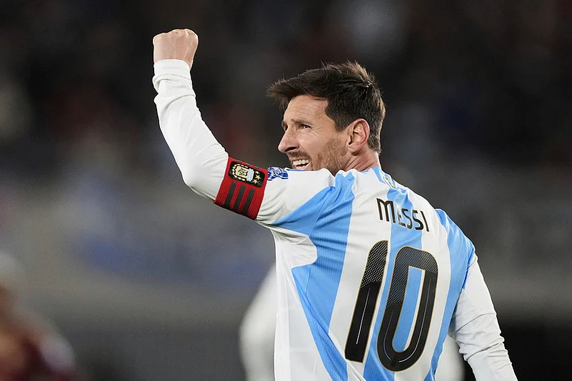 FIFA World Cup 2026 Qualifiers CONMEBOL match Argentina vs Venezuela_Lionel Messi
