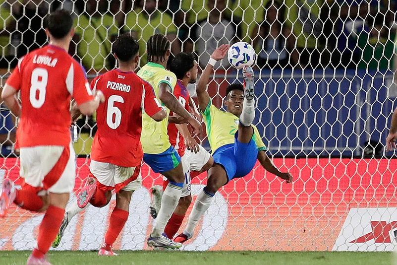 FIFA World Cup 2026 Qualifiers CONMEBOL match Brazil Vs Chile_Brazils Estevao