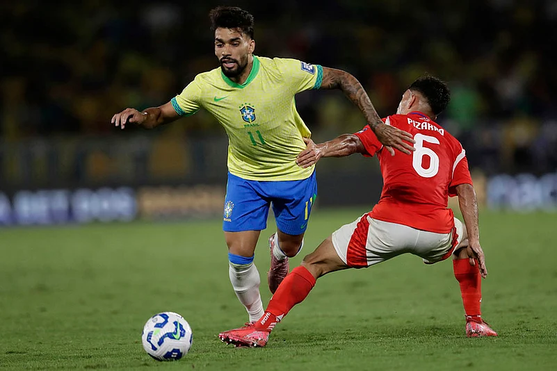 FIFA World Cup 2026 Qualifiers CONMEBOL match Brazil Vs Chile_Lucas Paqueta