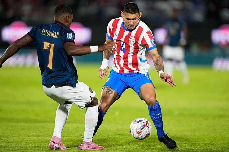 FIFA World Cup 2026 Qualifiers CONMEBOL match Paraguay vs Ecuador_ Juan Caceres