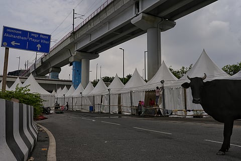Relief Shivir Camp that has been set under the Mayur Vihar Phase I Metro Station. 