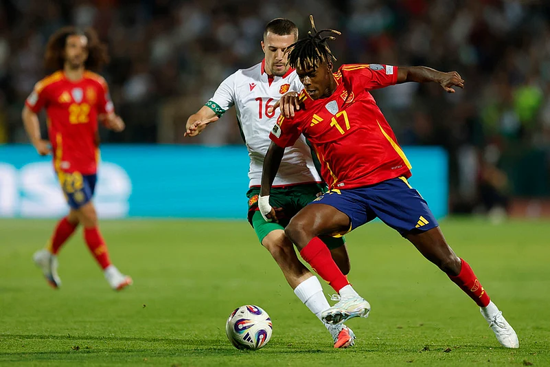 UEFA FIFA World Cup 2026 European qualifiers Match Bulgaria vs Spain_ Lamine Yamal