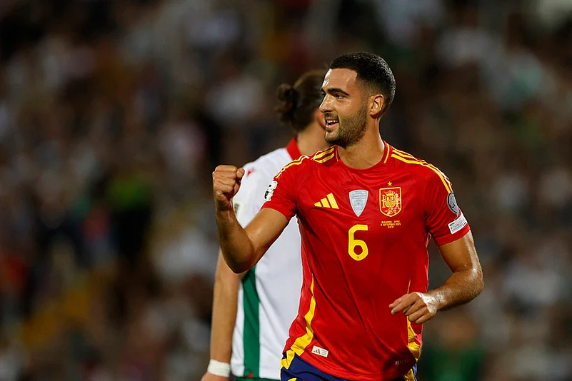 UEFA FIFA World Cup 2026 European qualifiers Match Bulgaria vs Spain_Mikel Merino