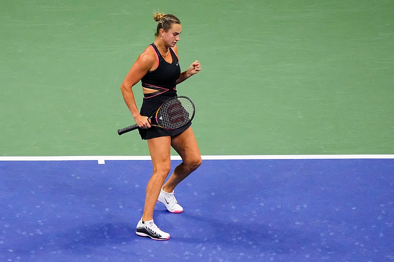 US Open Tennis 2025 womens singles semifinals Aryna Sabalenka vs Jessica Pegula_10