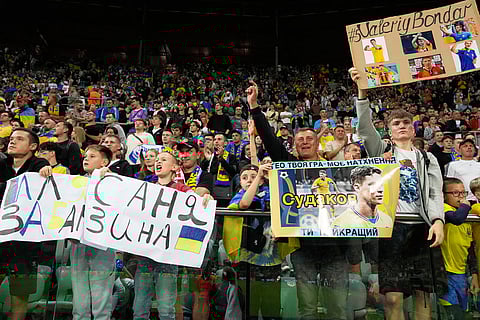 World Cup qualifying Sccer Match: France vs Ukraine