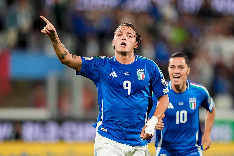 World Cup qualifying Sccer Match: Estonia vs Italy