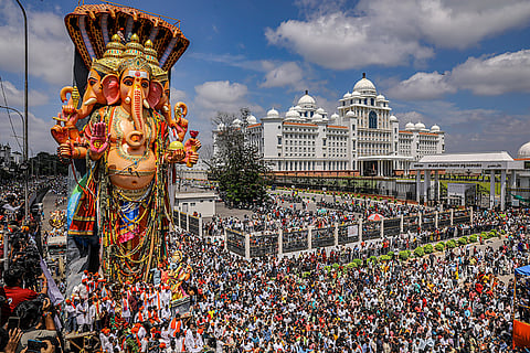 Ganesh idol immersion in Hyderabad