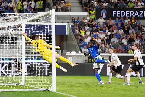 World Cup qualifying Sccer Match: Estonia vs Italy