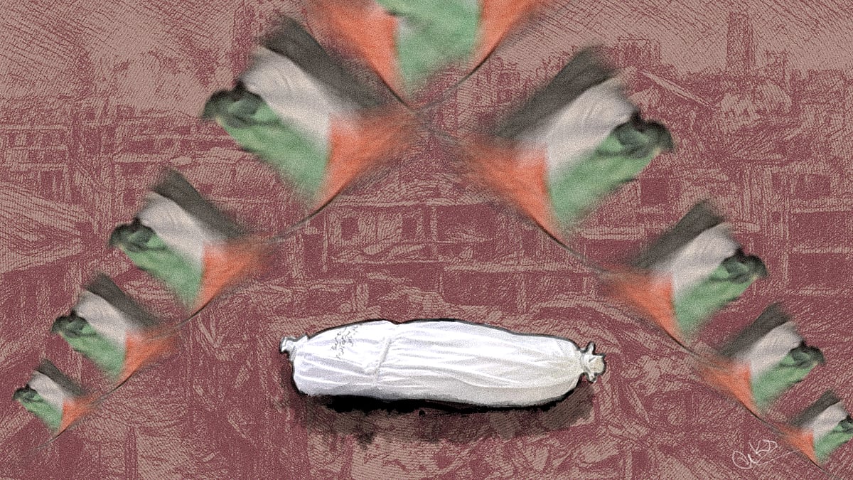 Israel’s actions in Gaza are being examined under international law for potential genocide. - Artwork by Vikas Thakur