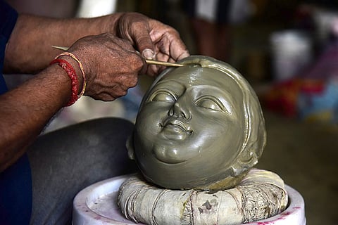 Durga Puja preparations