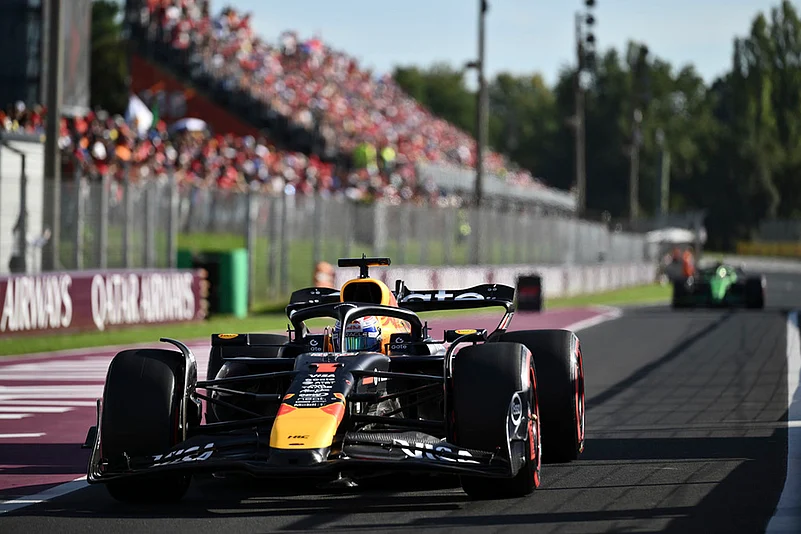 2025 Formula One Italian Grand Prix Auto Race Qualifying_Red Bull driver Max Verstappen