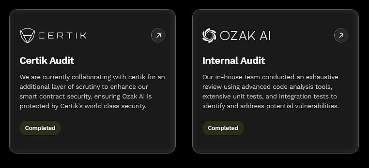 Certik and Ozak AI Audits