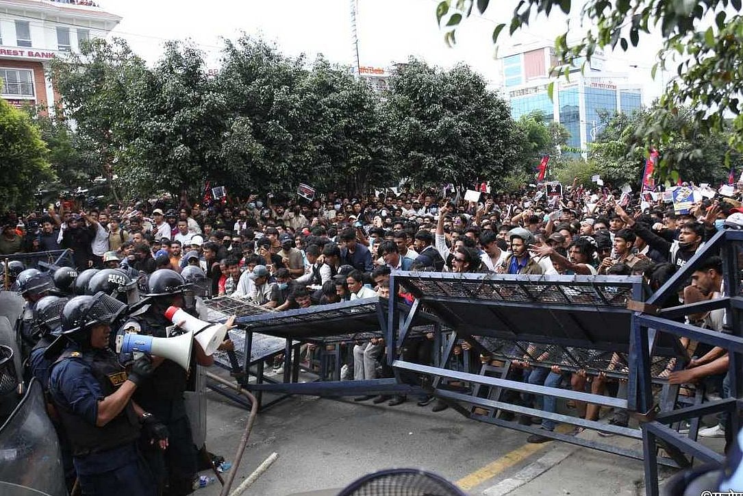 X.com : The unrest has triggered curfews, mass jailbreaks, and emergency responses from neighbouring India.