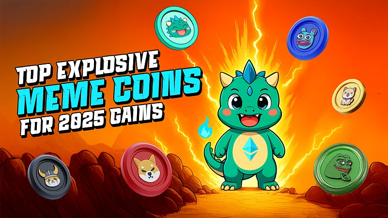 Digital illustration of  BullZilla ($BZIL) & other meme coins