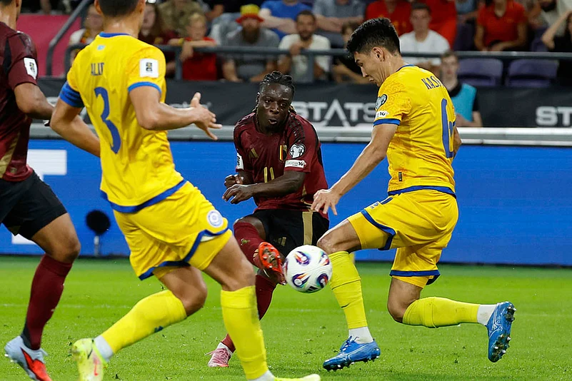 2026 World Cup qualification Europe Belgium vs Kazakhstan match_Jeremy Doku