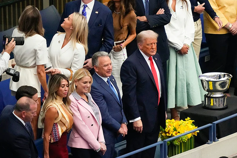 US Open tennis championships 2025 Final Carlos Alcaraz vs Jannik Sinner_Donald Trump