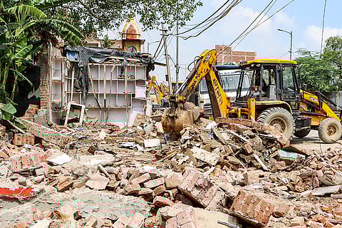 Anti-encroachment drive in Delhi