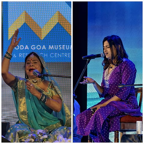Malini Awasthi and Madhubanti Bagchi performing at Malhar & the Sea