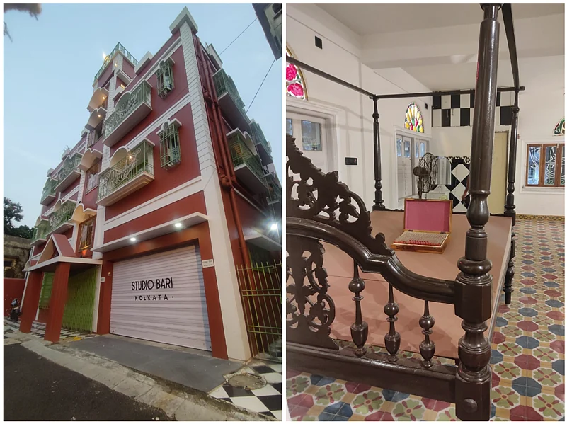 L. Studio Bari, Kolkata; R. On the Bank of River Bhoirab