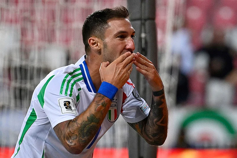 FIFA World Cup 2026 European Qualifiers Israel vs Italy_Matteo Politano