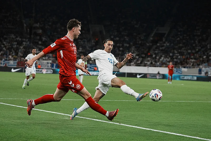 FIFA World Cup 2026 European Qualifiers Greece vs Denmark_Andreas Skov Olsen