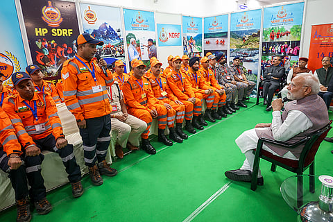 PM Modi in disaster-hit Himachal Pradesh