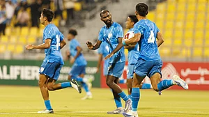 AIFF : India in action during their 6-0 thrashing of Brunei in the AFC U23 Asian Cup 2026 Qualifiers.