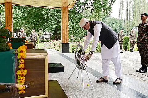 CM Omar pays tribute to brave hearts of Kulgam encounter