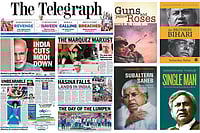 | File pic | : Words to Remember: Some of Sankarshan Thakur’s memorable headlines from The Telegraph and a few of his book covers